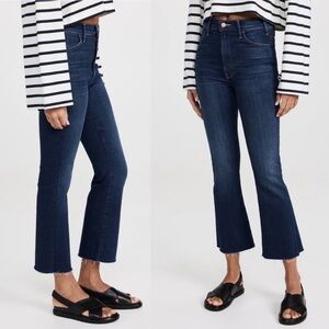 Mother Denim The Hustler Ankle Fray Flared Jeans in Home Movies Size 27